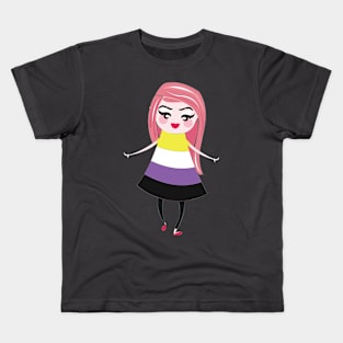 Nonbinary pride flag Kids T-Shirt